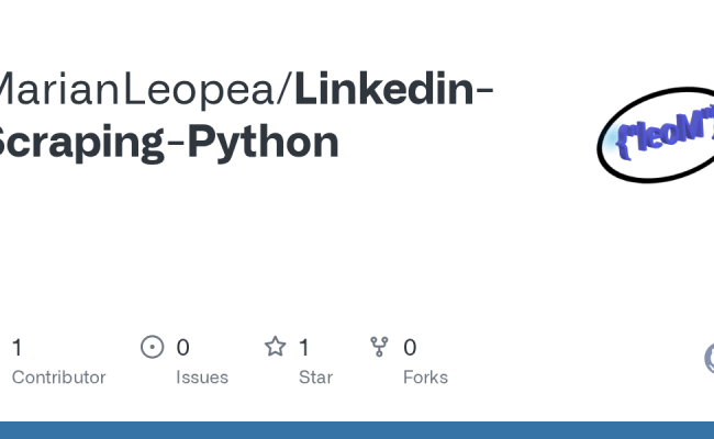 GitHub - MarianLeopea/Linkedin-Scraping-Python