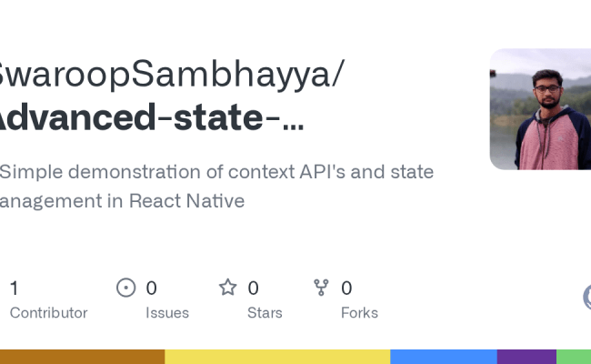 GitHub - SwaroopSambhayya/Advanced-state-management-in-react-native: A ...