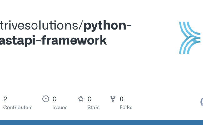 GitHub - Strivesolutions/python-fastapi-framework