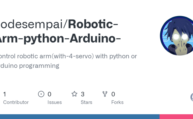 GitHub - Codesempai/Robotic-Arm-python-Arduino-: Control Robotic Arm ...