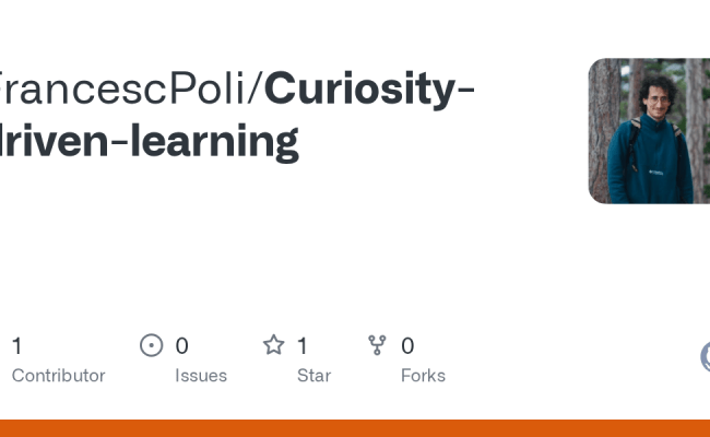GitHub - FrancescPoli/Curiosity-driven-learning