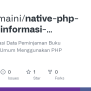 GitHub - Indirahmaini/native-php-sistem-informasi-perpustakaan-umum ...
