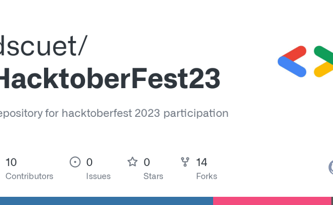 GitHub - Dscuet/HacktoberFest23: Repository For Hacktoberfest 2023 ...