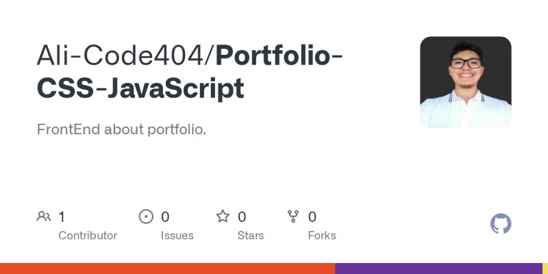 Github Ali Code404 Portfolio Css Javascript Frontend About Portfolio - Ultra HD Light Photos for Desktop