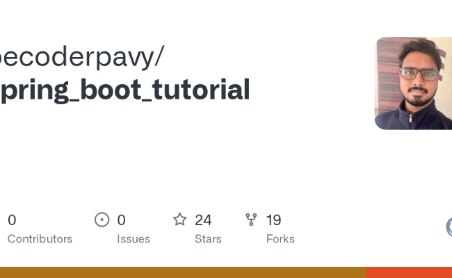 GitHub - Becoderpavy/spring_boot_tutorial