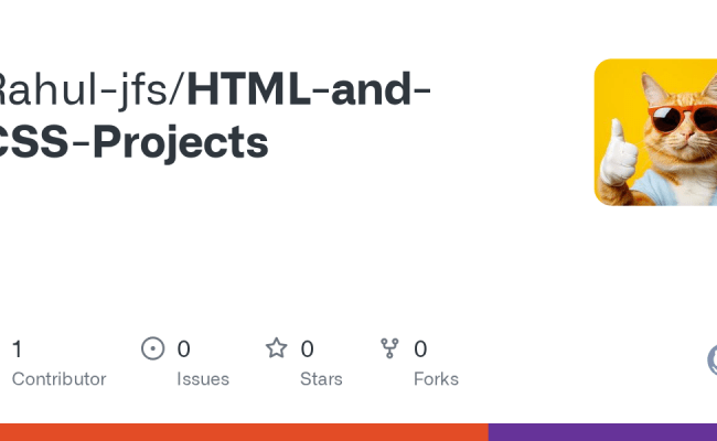 GitHub - Rahul-jfs/HTML-and-CSS-Projects