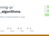 Github Learning P Java Algorithms All Algorithms Implemented In Java