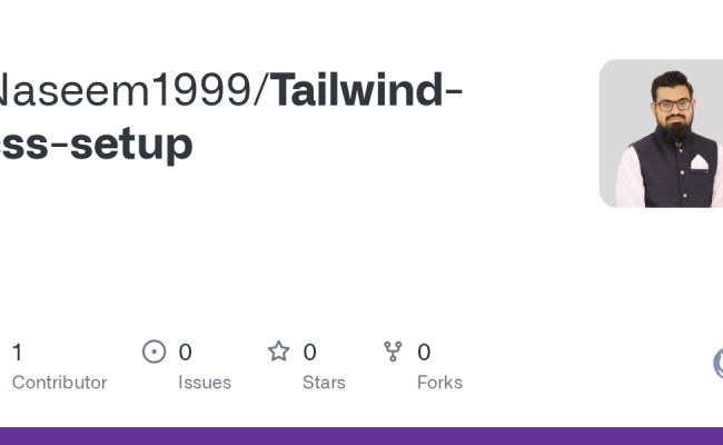 GitHub - Naseem1999/Tailwind-css-setup