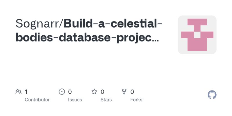Github Kamal98eth Build A Celestial Bodies Database This Is The - Elegant Mountain Design - Mobile