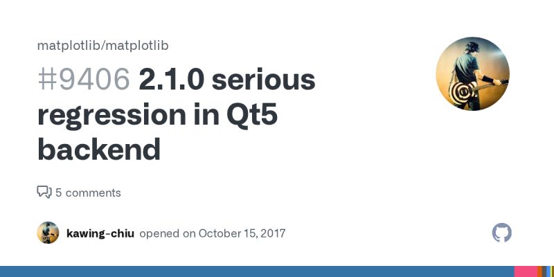 2 1 0 Serious Regression In Qt5 Backend Issue 9406 Matplotlib Matplotlib Github - Gradient Designs - Ultra HD Desktop Collection