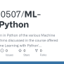 GitHub - Ethan0507/ML-with-Python: Implementation In Python Of The ...