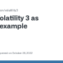 Volatility 3 As Library Example · Issue #854 · Volatilityfoundation ...