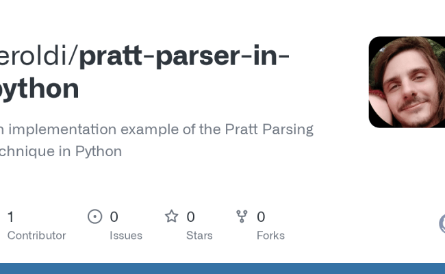 GitHub - Feroldi/pratt-parser-in-python: An Implementation Example Of The Pratt Parsing ...