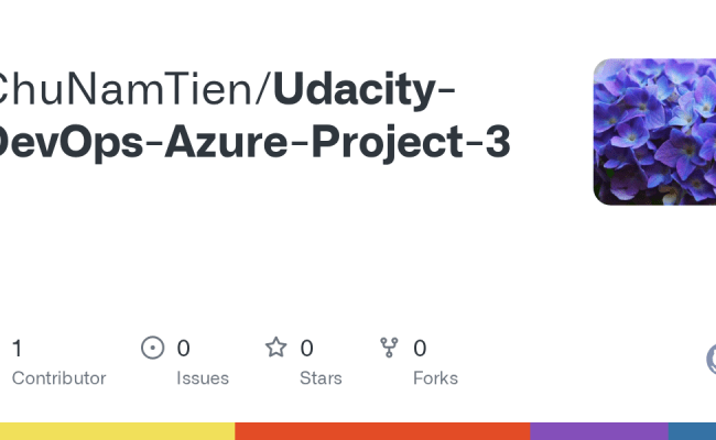 GitHub - ChuNamTien/Udacity-DevOps-Azure-Project-3