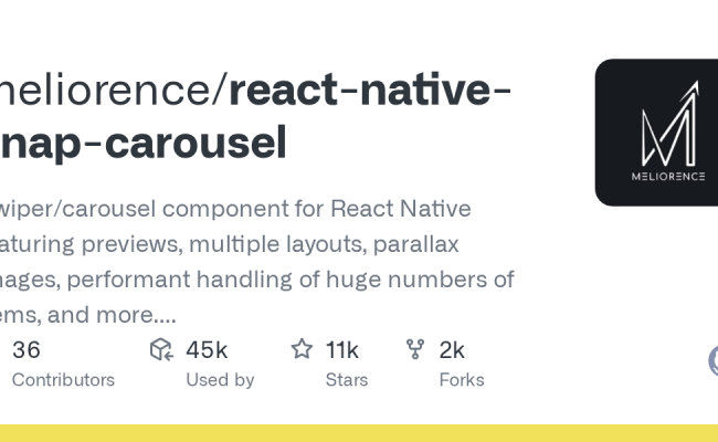 GitHub - Meliorence/react-native-snap-carousel: Swiper/carousel ...