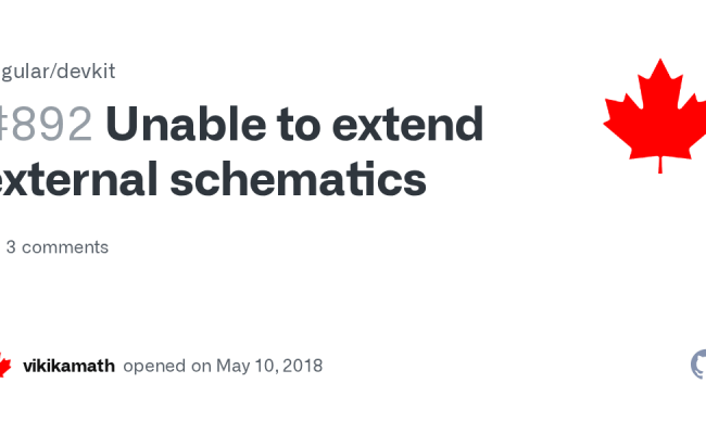 Unable To Extend External Schematics · Issue #892 · Angular/devkit · GitHub