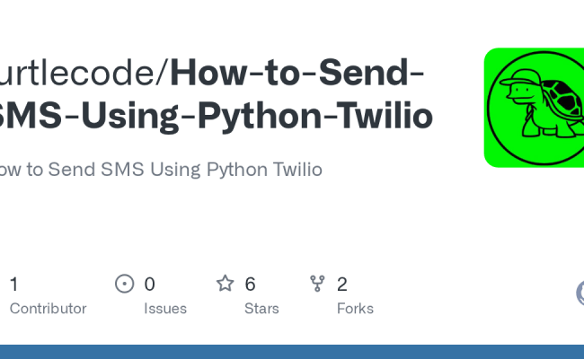 GitHub - Turtlecode/How-to-Send-SMS-Using-Python-Twilio: How To Send ...