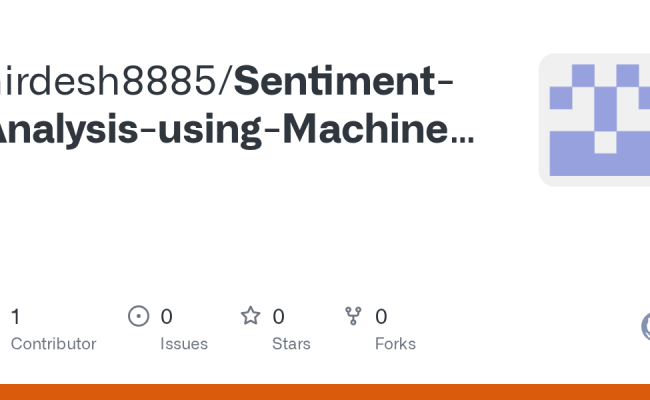 GitHub - Nirdesh8885/Sentiment-Analysis-using-Machine-Learning