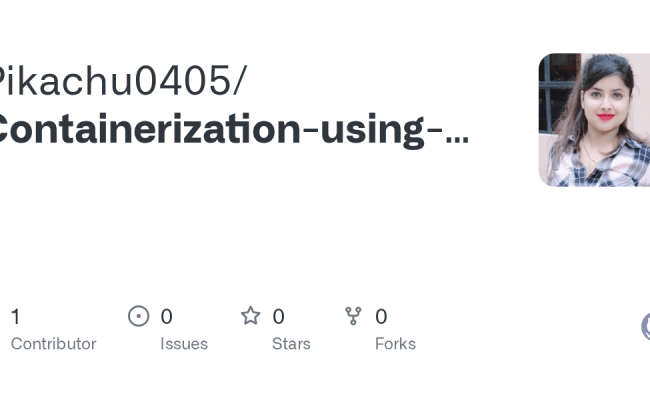 GitHub - Pikachu0405/Containerization-using-Docker