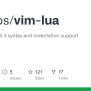 GitHub - Tbastos/vim-lua: Improved Lua 5.3 Syntax And Indentation Support For Vim