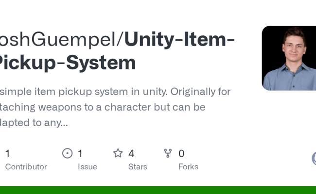 GitHub - JoshGuempel/Unity-Item-Pickup-System: A Simple Item Pickup ...