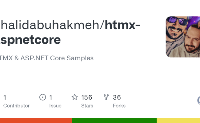 GitHub - Khalidabuhakmeh/htmx-aspnetcore: HTMX & ASP.NET Core Samples