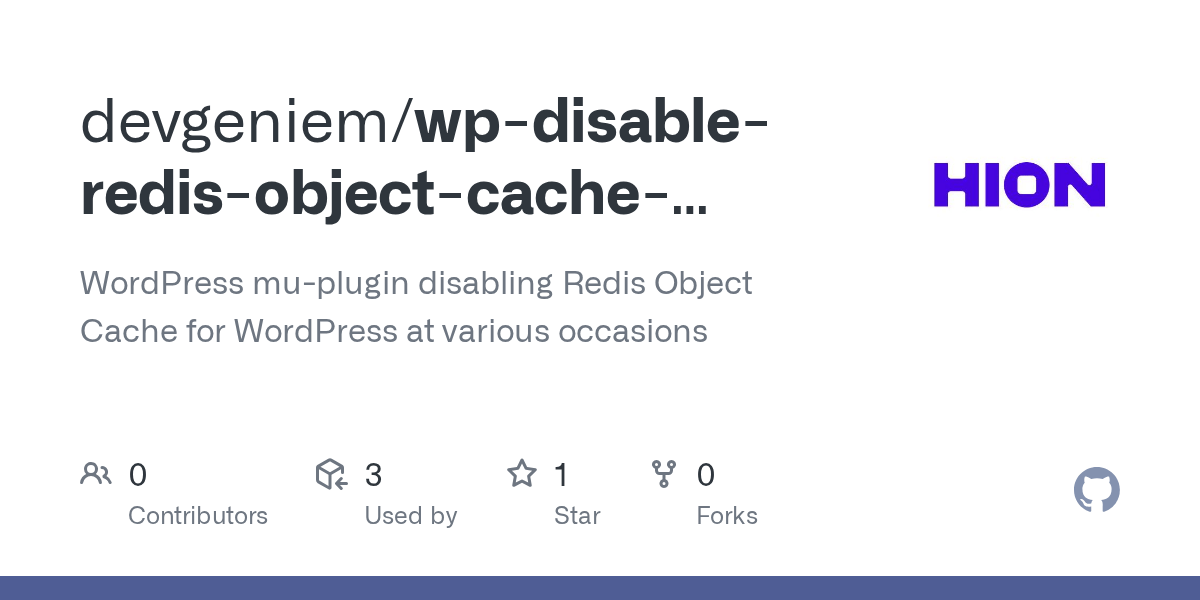 Wir erklären ihnen, auf welche weise man den . Github Devgeniem Wp Disable Redis Object Cache Dropin Wordpress Mu Plugin Disabling Redis Object Cache For Wordpress At Various Occasions