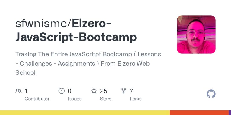 Github Elzerowebschool Javascript Bootcamp Javascript Bootcamp Content - Stunning Minimal Image - Full HD