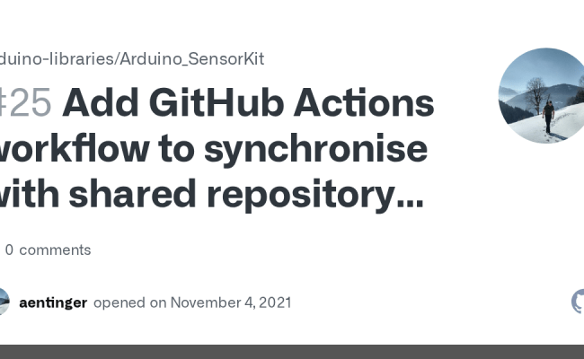 Add GitHub Actions Workflow To Synchronise With Shared Repository ...