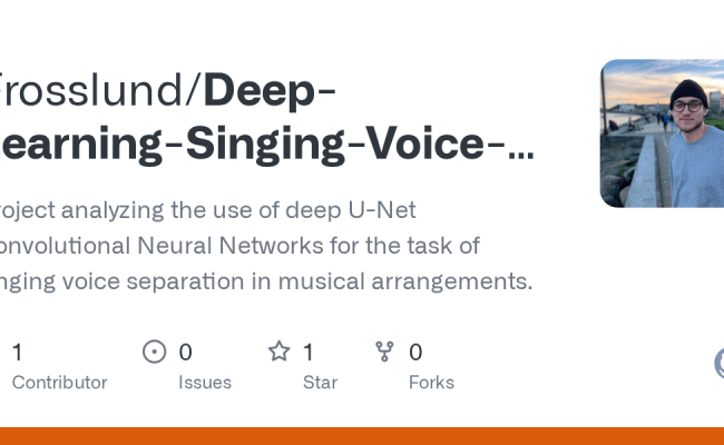 GitHub - Frosslund/Deep-Learning-Singing-Voice-Separation: Project ...