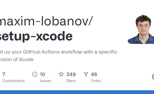 GitHub - Maxim-lobanov/setup-xcode: Set Up Your GitHub Actions Workflow ...