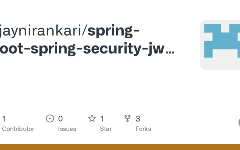 GitHub - ajaynirankarispring-boot-spring-security-jwt-json-web-token ...