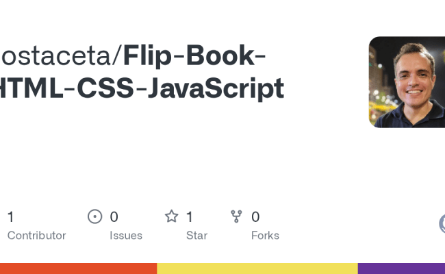 GitHub - Costaceta/Flip-Book-HTML-CSS-JavaScript