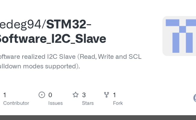 GitHub - Zedeg94/STM32-Software_I2C_Slave: Software Realized I2C Slave ...