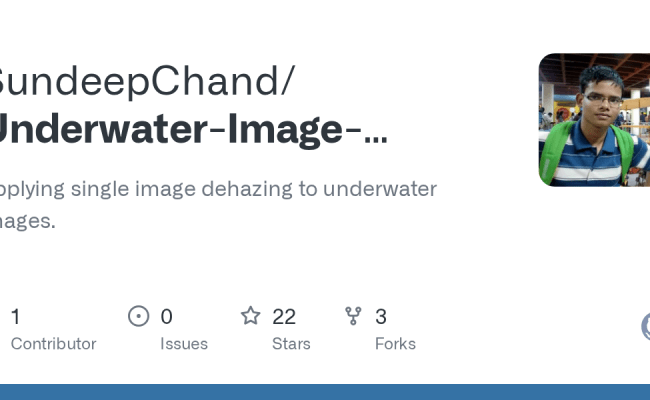 GitHub - SundeepChand/Underwater-Image-Enhancement: Applying Single ...