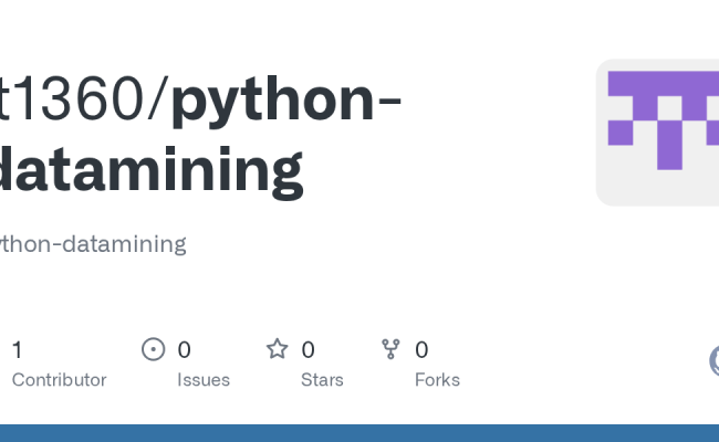 GitHub - It1360/python-datamining: Python-datamining