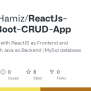 GitHub - SheikhHamiz/ReactJs-SpringBoot-CRUD-App: Full Stack App With ...