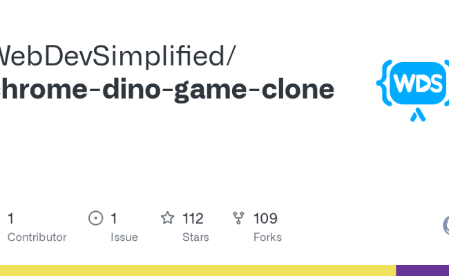 GitHub - WebDevSimplified/chrome-dino-game-clone