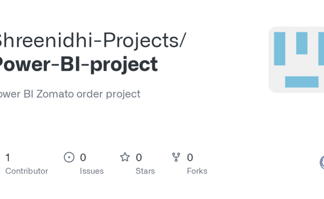 GitHub - Shreenidhi-Projects/Power-BI-project: Power BI Zomato Order ...