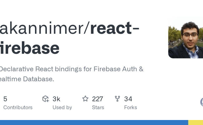 GitHub - Rakannimer/react-firebase: 🔥Declarative React Bindings For ...