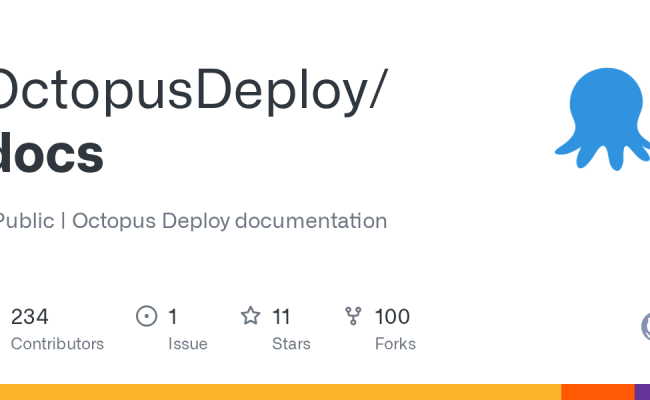 GitHub - OctopusDeploy/docs: Octopus Deploy Documentation