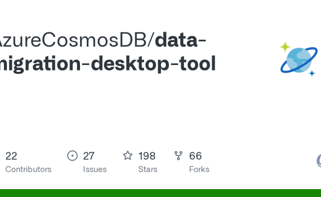 GitHub - AzureCosmosDB/data-migration-desktop-tool