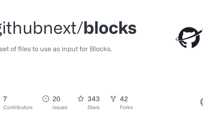 GitHub - Githubnext/blocks: A Set Of Files To Use As Input For Blocks.