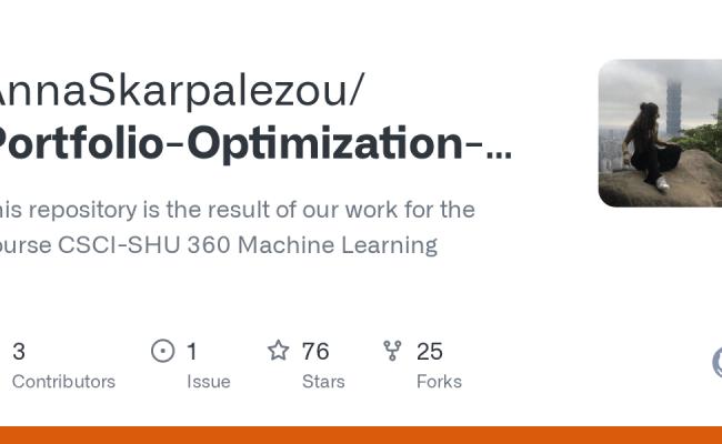 GitHub - AnnaSkarpalezou/Portfolio-Optimization-using-Machine-Learning ...