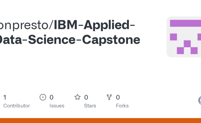 GitHub - Jonpresto/IBM-Applied-Data-Science-Capstone