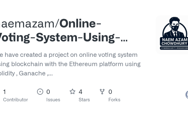 GitHub - Naemazam/Online-Voting-System-Using-Blockchain: We Have ...