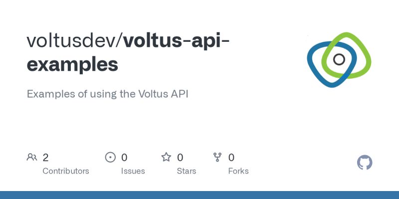 Github Kjmadscience Volt Examples Client Api Server For Various Example Client Applications - Professional Landscape Wallpaper - 8K