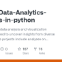 GitHub - Shsarv/Data-Analytics-Projects-in-python: Exploratory Data ...