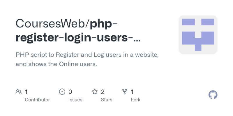 Github Rootdeibis Php Example Login And Register An Example Of How - Retina Minimal Images for Desktop