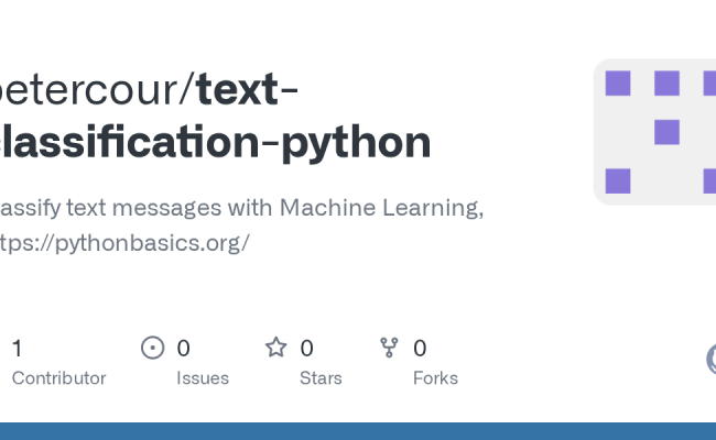 GitHub - Petercour/text-classification-python: Classify Text Messages With Machine Learning ...